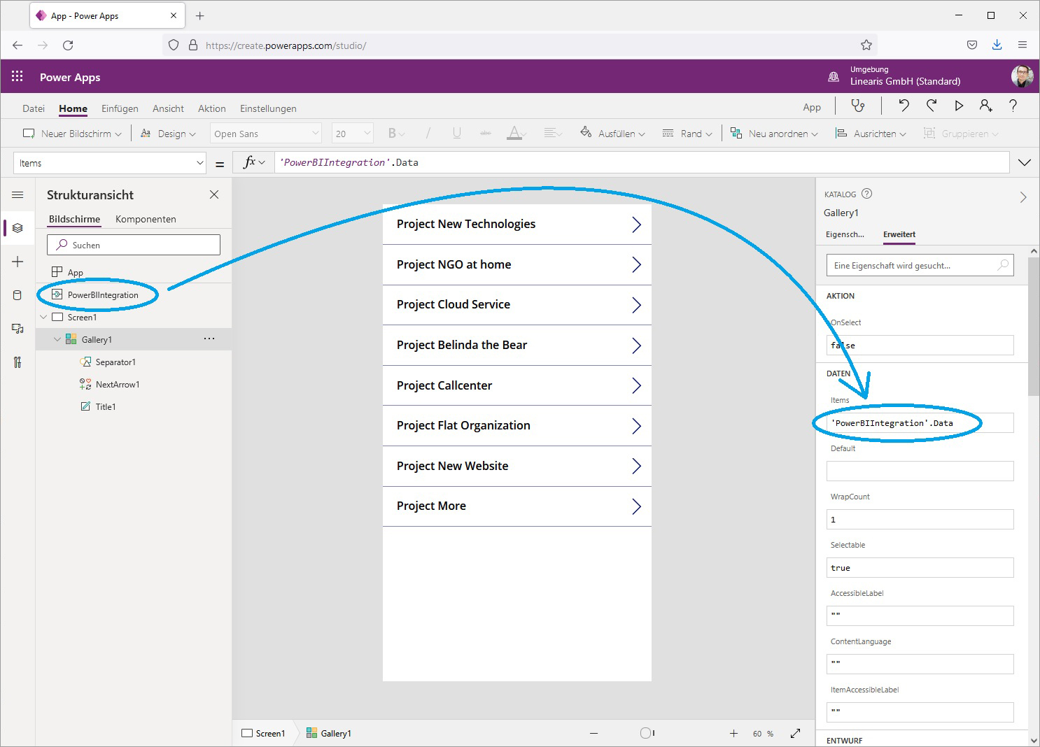 Datenerfassung In Power Bi Teil Power Apps Visual Linearis