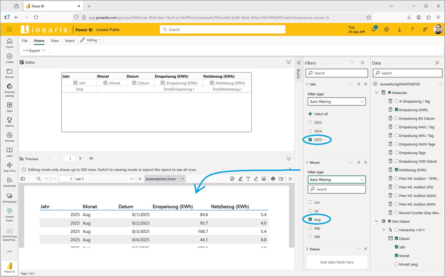 Paginated Reports – Teil 1 Erstellung mit dem Power BI Editor ...