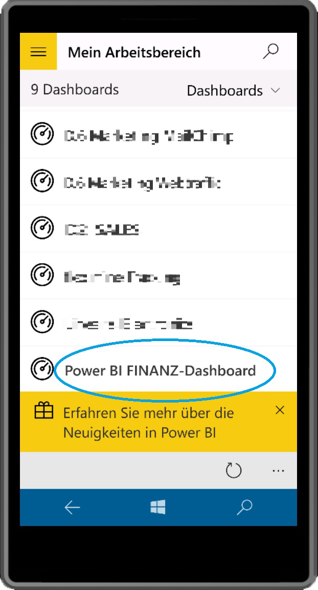 Power BI Publisher 10 (Mobile BI)