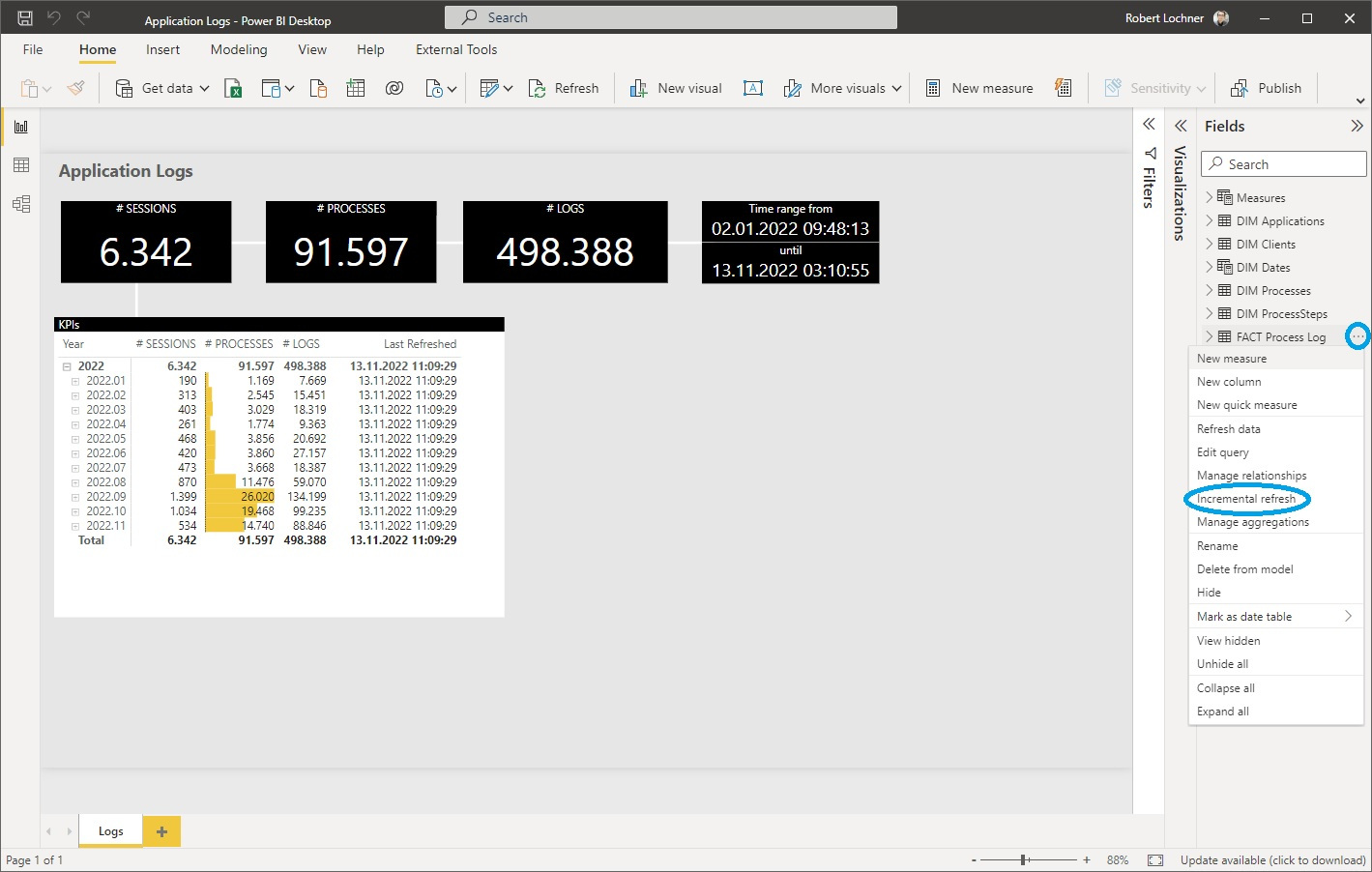 Incremental Refresh in Power BI: Teil 1 Aktivierung – Linearis :: Power ...